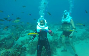 sea trek underwater walking tour curacao